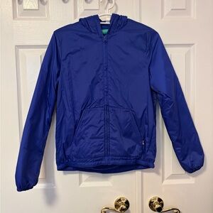United Colors Of Benetton Royal Blue Hooded Kids Jacket (13/14)
